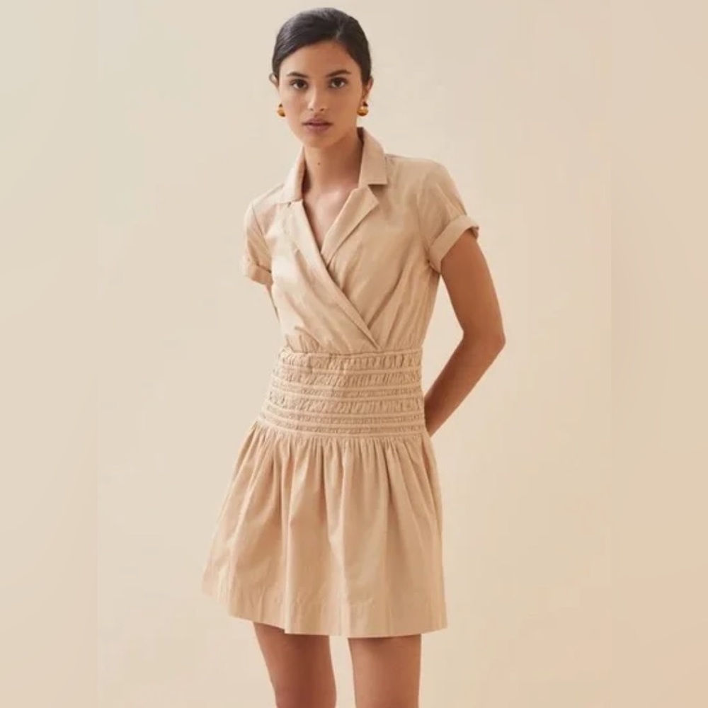 Anthropologie brand new with tags tan dress